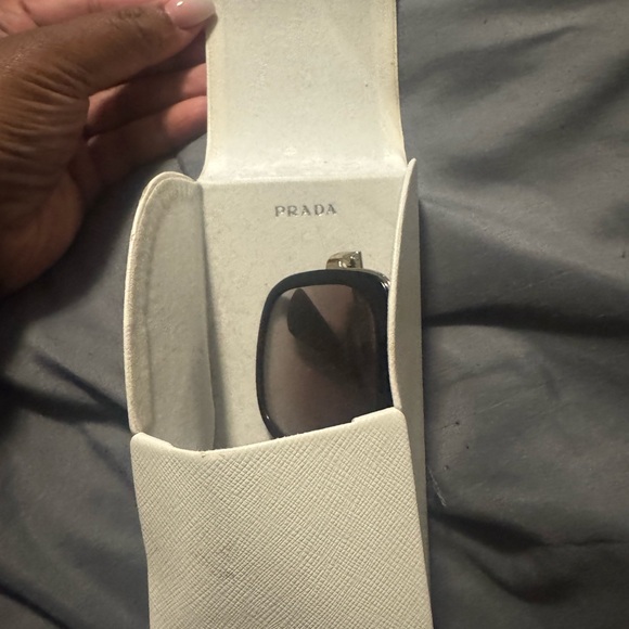 Prada White Leather Wallet
